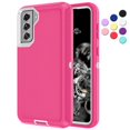 thumbnail image 1 of Entronix Funda Resistente para Galaxy S23, Triple Capa, Resistente a Golpes y Anticaídas, Color Rosa, 1 of 5