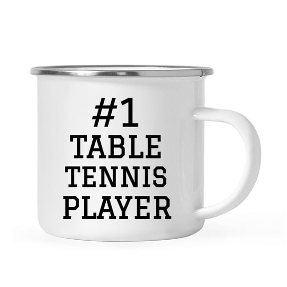 Koyal Wholesale Campfire Coffee Mug Thank You Gift, #1 Table Tennis Player, Set of 1