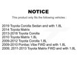 thumbnail image 2 of Kugel Front Rear Wheel Bearing and Hub Assembly Kit for Car Toyota Corolla Matrix Pontiac Vibe - Left Right Side (Driver Passenger) K70-101603, 2 of 8