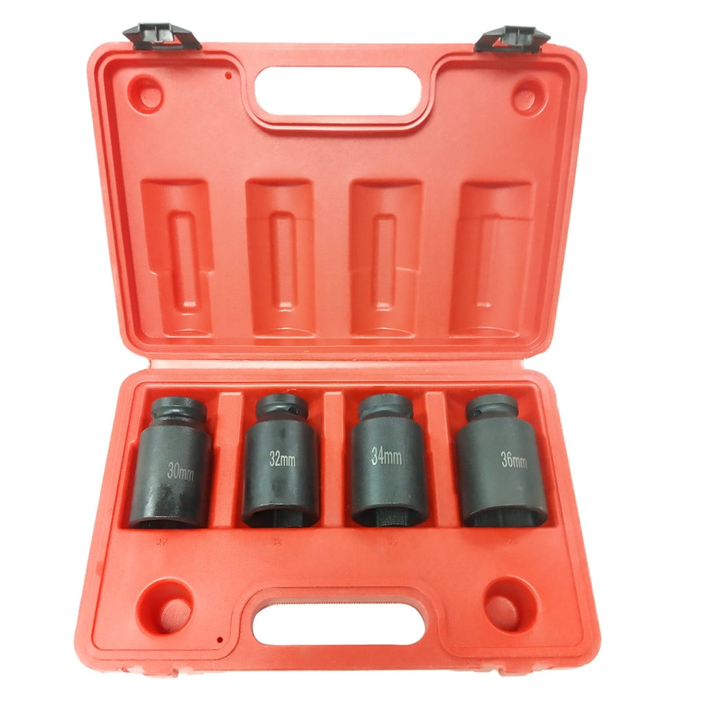 Auto Parts and Vehicles 4pc 1/2" Dr Deep Spindle Axle Nut Socket Set 12