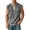 #341Gray, variant on Mens Button Henley Neck Sleeveless Shirts Summer Muscle Cotton Tank Tops Relaxed Fit Plain Oversized Tshirts with Pocket