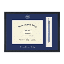 Framerly - Sierra Nevada Tassel Diploma Frame In Black Moulding