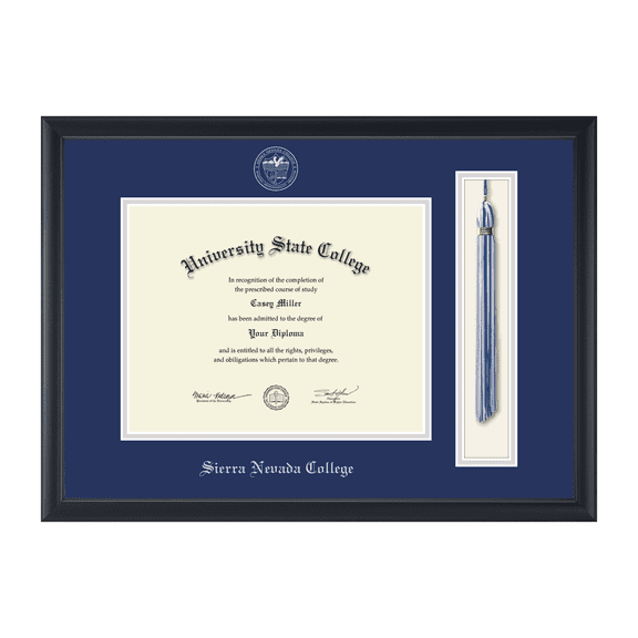 Framerly - Sierra Nevada Tassel Diploma Frame In Black Moulding