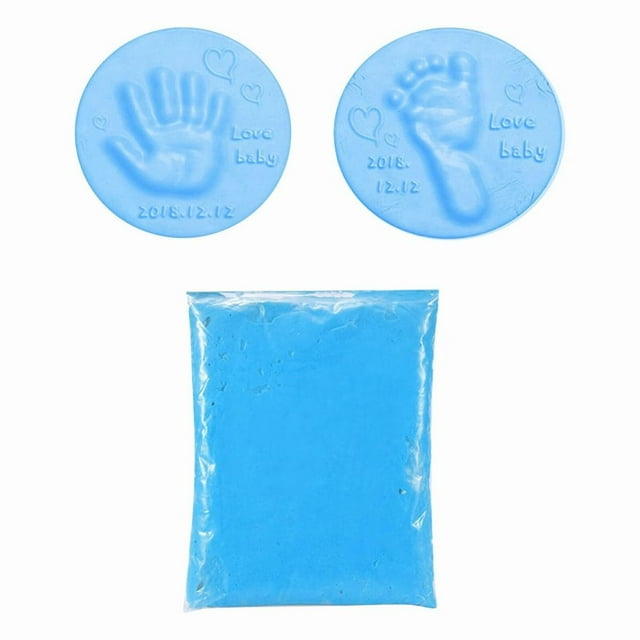 Baby Care Air Drying Soft Clay Baby Handprint Footprint Imprint Kit Casting
