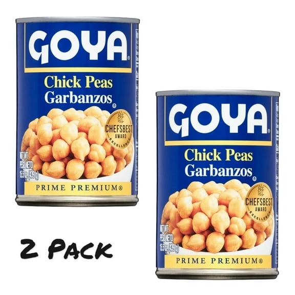 ( 2 Pack ) GOYA Premium Chick Peas, 15.5 oz