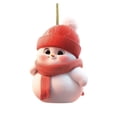 thumbnail image 1 of Christmas Decorations for Tree,Car Christmas Decorations Christmas Valentines Day 2D Flat Acrylic Car Rearview Mirror Decoration Cute Snowman Backpack Pendant, 1 of 8