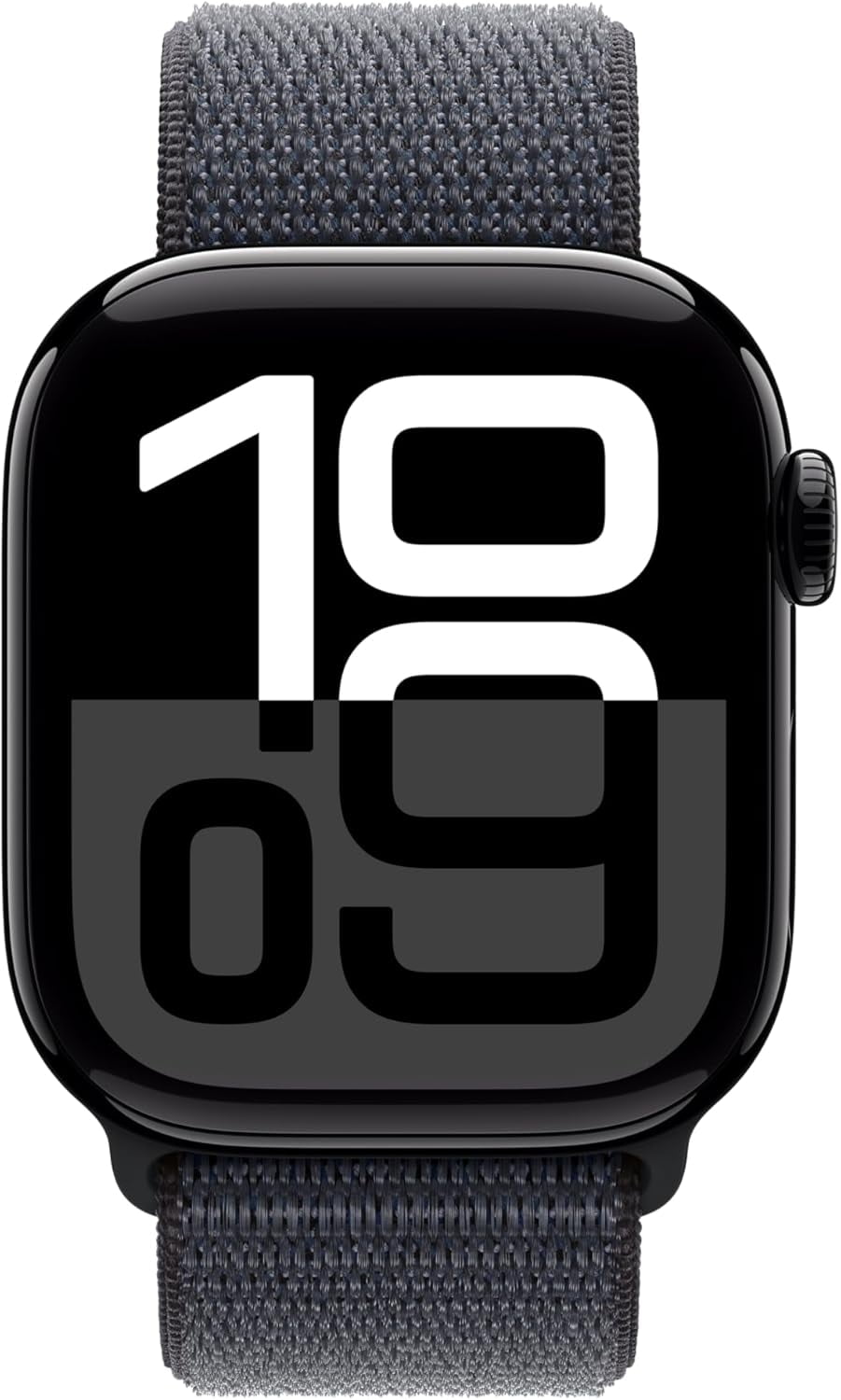 Open Box Apple Watch Series 10 (GPS+Cellular) 46mm Aluminum Jet Black W/ Ink Sports Loop