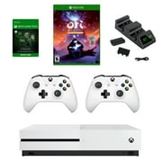 Xbox One S with Ori Game and Dual Dock