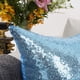 thumbnail image 4 of Fundas de almohada decorativas YOUR SMILE, 45 x 45 cm, color azul claro, paquete de 2, 4 of 7