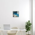 thumbnail image 2 of Stupell Industries Tropical Summer Cottage Girl Clear Blue Sky Graphic Art Black Framed Art Print Wall Art, Design by Amelia Noyes, 2 of 5