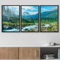 thumbnail image 3 of wall26 Framed Canvas Print Wall Art Set Colorado Mountain Range Forest River Rapid Nature Wilderness Photography Realism Rustic Landscape Colorful for Living Room, Bedroom, Office - 16"x24", 3 of 5