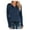 Blue#P, variant on HAPIMO Sales Women's Fall and Winter Shirt Trendy Solid Color Buttons Neck Pullover Blouse Round Neck Long Sleeve Pullover Tops Teen Grils Fashion Clothes Blue M