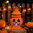 thumbnail image 2 of Kyusrd Pumpkin Lantern Lights for Halloween Decor,Battery Operated LED Pumpkin Hanging Decoration With Illuminated Face Suitable for Yard Decor, 2 of 7