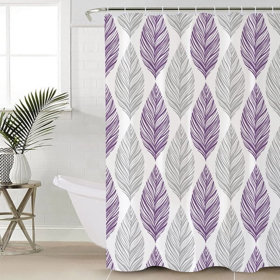 Bathroom Curtain 78 Inch Shower Curtain with Hooks, Waterproof Polyester Bath Curtain Washable Bathtub Curtain 72''x 78''