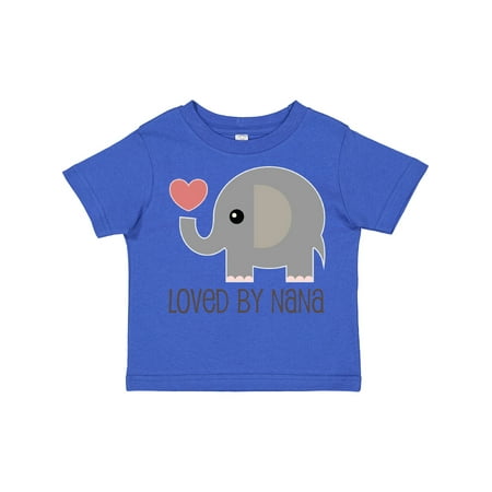 

Inktastic Loved by Nana Grandchild Elephant Gift Toddler Boy or Toddler Girl T-Shirt