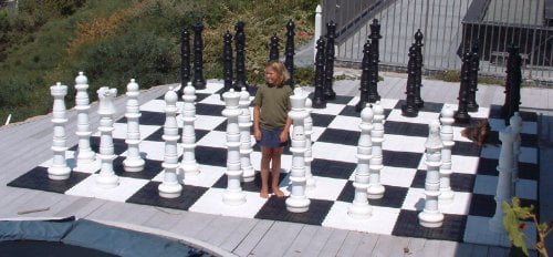 MegaChess 5 Inch Dark Plastic Rook Giant Chess Piece 