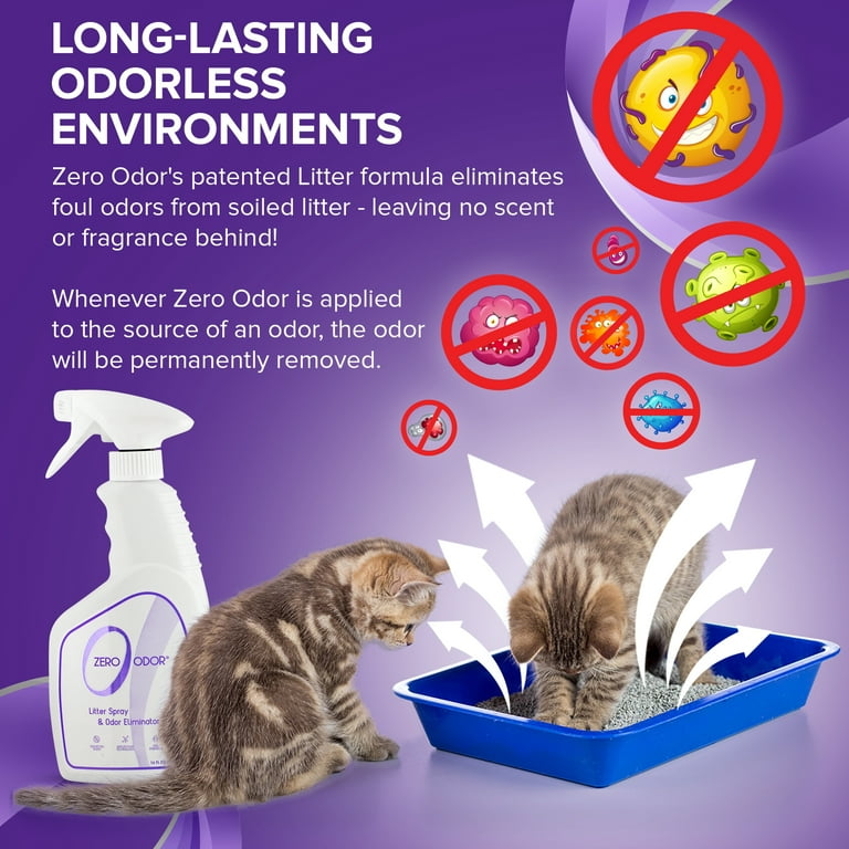 Zero Odor Litter Box Odor Eliminator Cat Kitty Litter Deodorizer