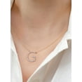 thumbnail image 2 of Imperial 1/20Ct TDW Diamond Alphabet G Pendant Necklace for Women in Yellow Gold Plated Sterling Silver, 2 of 6