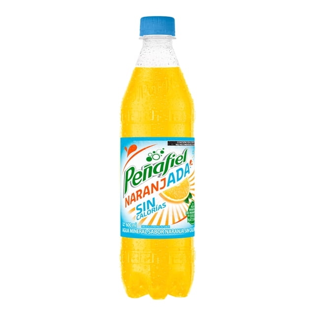 Agua mineral Peñafiel Adas ligera sabor naranja 600 l
