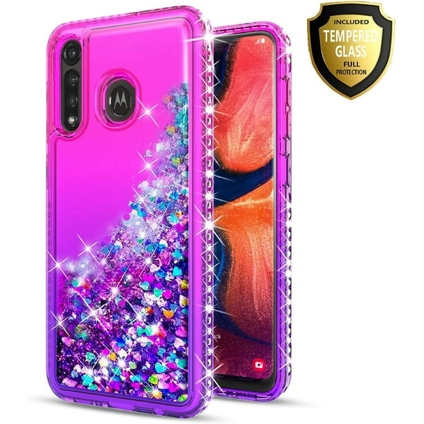 Motorola Moto G Power Phone Case, with [Tempered Glass Protector