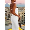 thumbnail image 4 of PRETTYGARDEN Women's Ribbed Maxi Bodycon Dress Summer Strapless Tube Y2K Party Club Long Dresses, 4 of 8