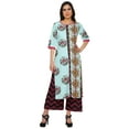 thumbnail image 1 of Moomaya Printed Indian Palazzo Set Viscose Santoon Women Ethnic Wear Plus Size, 1 of 1