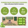 thumbnail image 4 of Pogi's Compostable Poop Bags â Leak-Proof, Extra-Large, Plant-Based, Home Compostable â 32 Rolls (480 Bags), 4 of 7