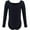 Black, variant on Dancina Cotton Kids Long Sleeve Leotard for Girls