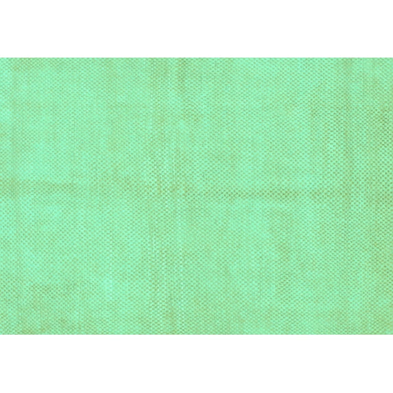Ahgly Company Indoor Rectangle Solid Turquoise Blue Modern Area Rugs, 5' x 8'
