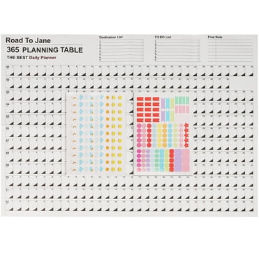 2 Pcs Schedules Planner Calendar Paper for Home Decor Office Cartoon Sciccors Blank Notebooks