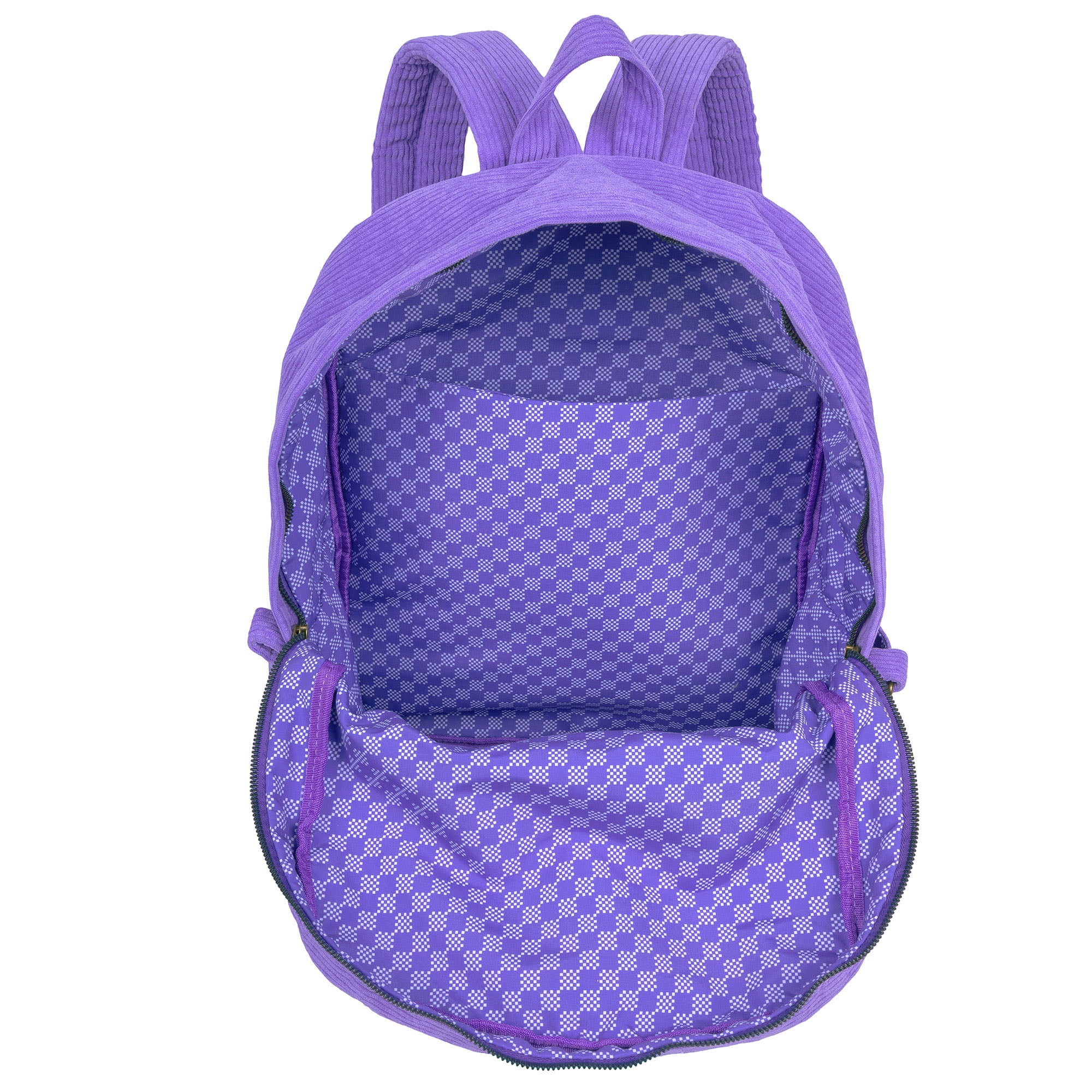 Style.Lab by Fashion Angels: Billie Corduroy Backpack - Periwinkle - Kids Stylish Travel School Bookbag, Laptop Compartment, Side Pockets, Girls-Boys
