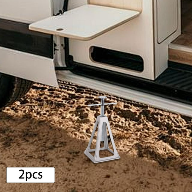 Colaxi Generic RV Stack Jack Leveling Jack, Adjustable Height 11"-17" Accessories, Aluminum Alloy, RV Stabilizer Jack for Campers 2pcs