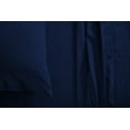 thumbnail image 4 of Cal-King Size 3 Piece Duvet Cover with 4 Piece Sheet Set - 7 Piece 100% Egyptian Cotton - Zipper Closure Quilt Cover with 12" Deep Pocket Fitted Sheet - 400TC Bedding - Navy Blue Solid., 4 of 9