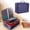 Blue, variant on Tucknest Fireproof Document Box, File Organizer with Lock, Important Document Organizer 3 Layer Fireproof Bag, 14.2x10.6x4 inch, Pink