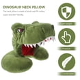 thumbnail image 5 of Lindo dinosaurio con capucha almohada para el cuello de dibujos animados de felpa animal almohada de viaje muñeca de juguete de peluche para niños adultos, 5 of 5