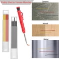 thumbnail image 4 of Solid Carpenter Pencils Refills Built-in Sharpener, Long-Nosed Deep Hole Mechanical Scriber, Marker Tools for Architect Woodwork 3PC Red Refills, 4 of 6