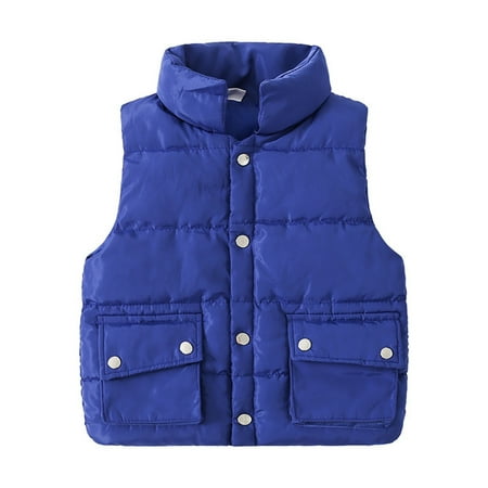 

Ski Jacket Kids Boys down Jacket Youth Boy Children Kids Toddler Baby Boys Girls Sleeveless Patchwork Winter Solid Coats Jacket Vest Outer Outwear Outfits Clothes Toddler Boy Clothes 4t