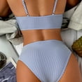 thumbnail image 2 of Afdoent Women's Bikini Sets Women High Waisted Bikini Push Up Two Piece Swimsuits Vintage Retro Ruched High Waist Print Bikini Set Vintage Swimwear, 2 of 6