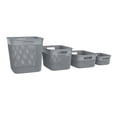 thumbnail image 6 of Life Story 10 Quart Decorative Storage Basket, Medium Plastic Home Organizer, Black, 6 of 6