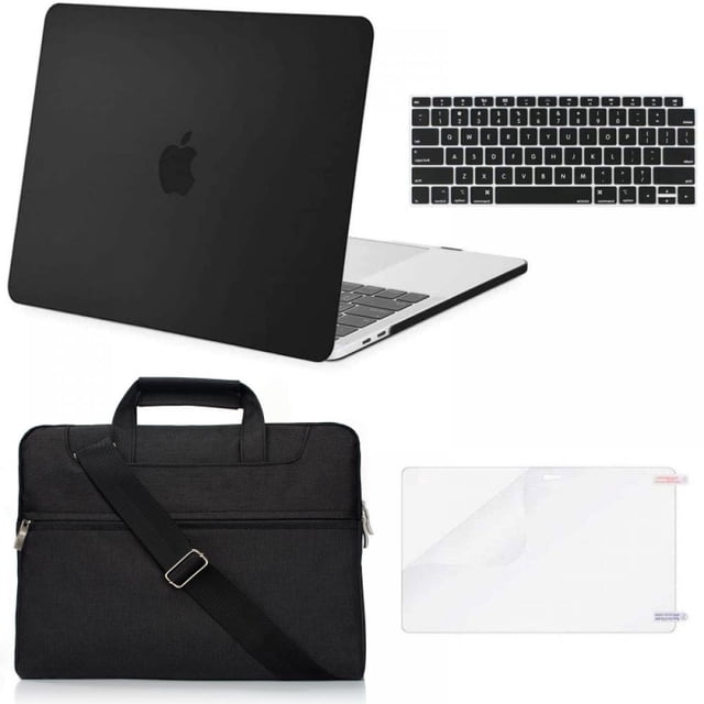 Plastic Hard Shell Case & Sleeve Bag & Keyboard Cover & Screen Protector Bundle 4 In 1Compatible With MacBook Air 13.3 Inch Case 2020 2019 2018 Release A2179 A1932 with Retina Display