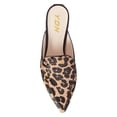 thumbnail image 4 of YDN Women Pointed Toe Slip on Mules Comfortable Low Chunky Heel Loafer Shoes Daily Dress Backless Pumps Size 6.5 Leopard, 4 of 6