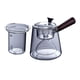thumbnail image 2 of Tetera Durable Estufa transparente con colador 2 en 1 Hervidor de agua de vidrio Tetera de vidrio para mesa de comedor Té suelto Té perfumado Bolsas, 2 of 9