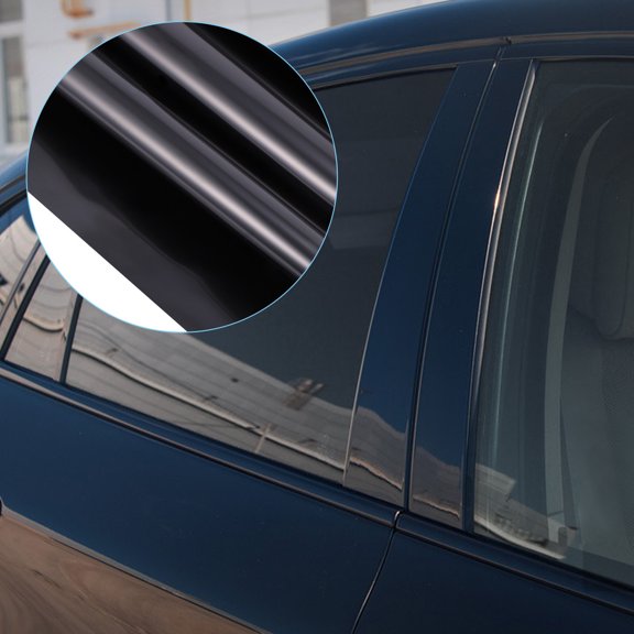 BESTYASH 1Pc Black Window Film Lighttight with Adhesive for Office and Residential Decoration
