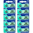 thumbnail image 1 of Murata 394 SR936SW Battery 1.55V Silver Oxide Watch Button Cell (10 Batteries), 1 of 5