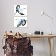 thumbnail image 2 of Stupell Industries Cranes Flying in Sky Blue Black Birds Canvas Wall Art by Melissa Wang, 2 of 5