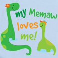 thumbnail image 2 of CafePress - My Memaw Loves Me Dino Long Sleeve Infant Bodysuit - Long Sleeve Cotton Baby Bodysuit, 2 of 4