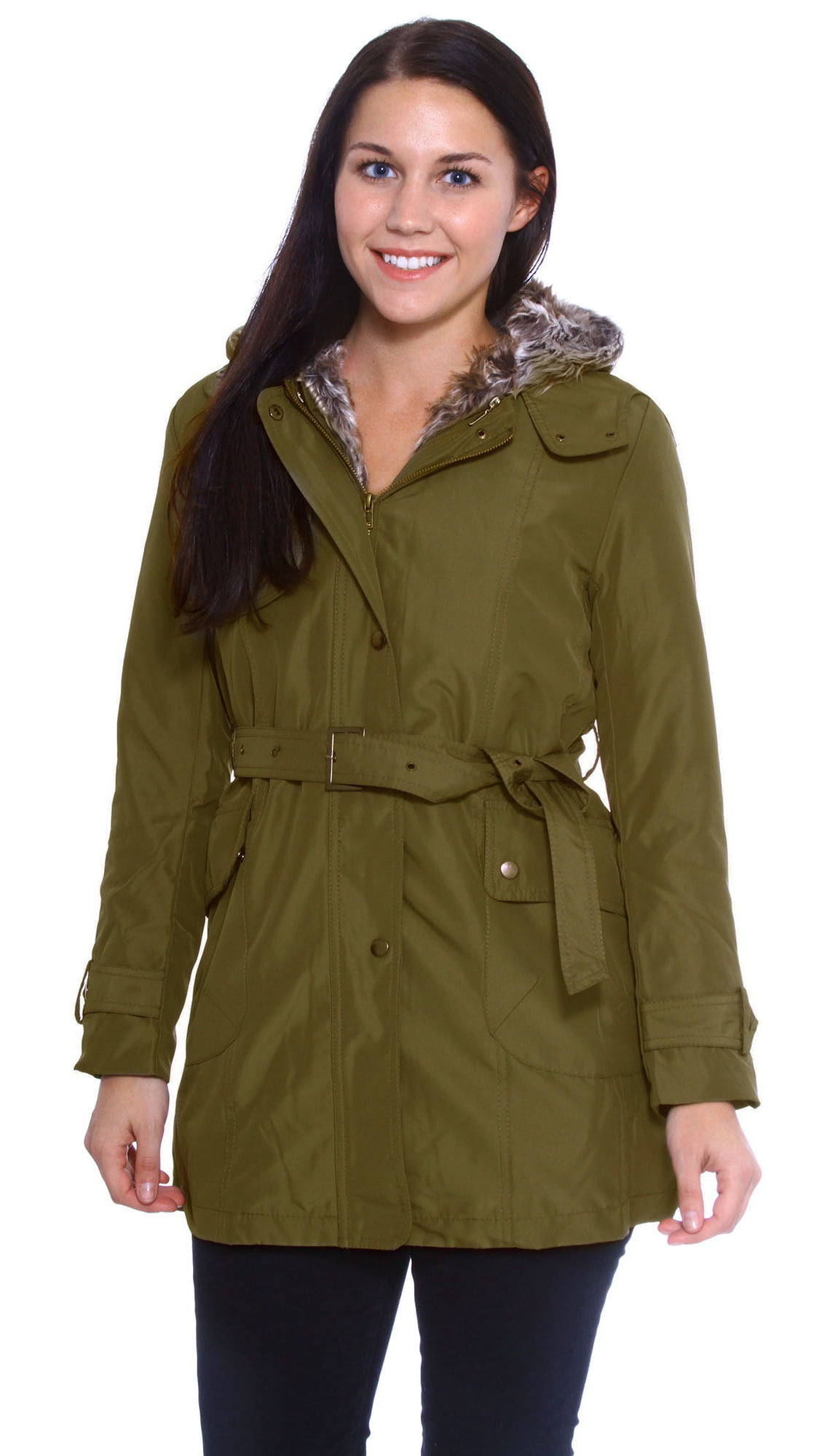 Simplicity - Zicac Women's Thicken Fleece Faux Fur Warm Winter Coat ...