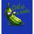 thumbnail image 5 of Cool As A Cucumber Humor Youth Royal Blue Long Sleeve Hoodie-Large, 5 of 6
