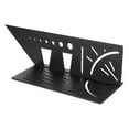 thumbnail image 3 of Multifunction Aluminum Alloy 45 Degree 90 Degree Angle Ruler Protractor Woodworking Carpenter Measurement Tool(Black Multi Function Guide Ruler ), 3 of 9
