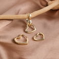 thumbnail image 6 of Lancharmed Gold Plated Stud Earrings for Womens,Love Heart Earring Galentines Gifts, 6 of 7